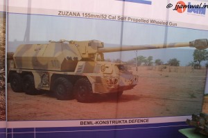 Zuzana Self-propelled 155mm/52cal wheeled gun by BEML-Konstrukta Defence