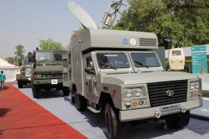 TATA Light Specialist Vehicle with Mobile Bunker in background