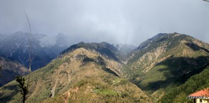 Mcleodganj. View of mountains from Naddi