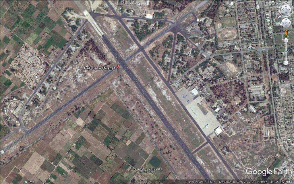 PAF Mushaf, Sargodha, runways