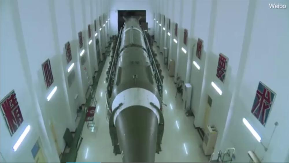  DF-21 Missile inside a missile storage base