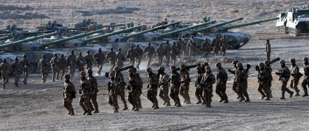 76th Group Army training in Gobi desert