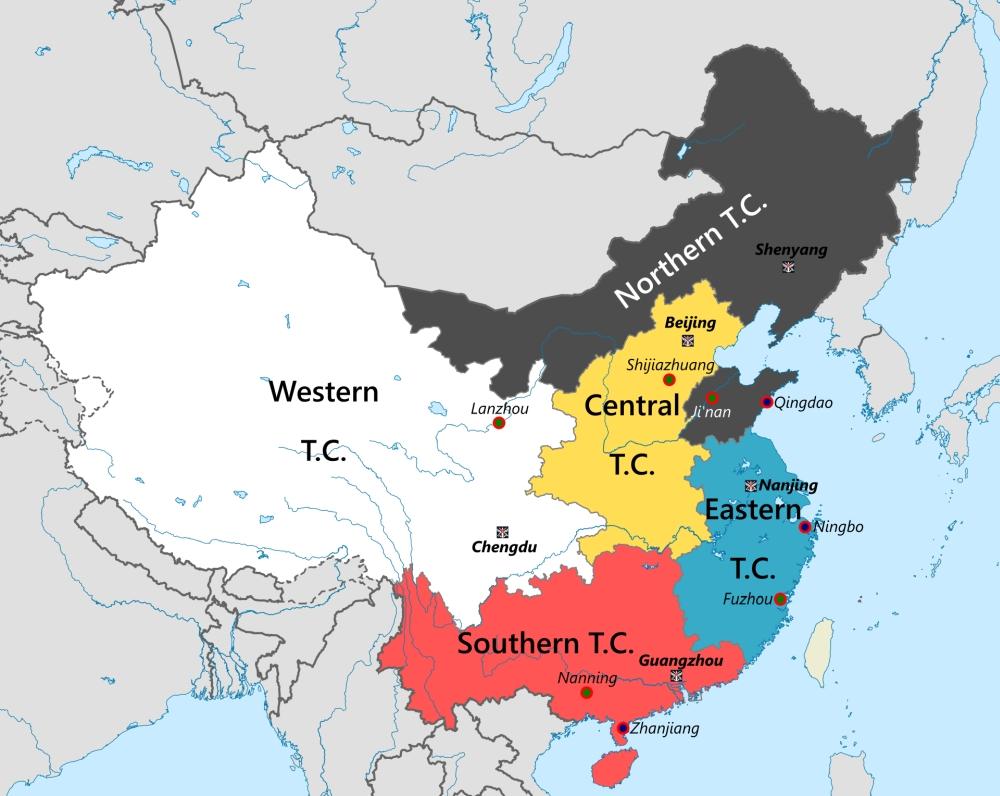 PLA theater commands map