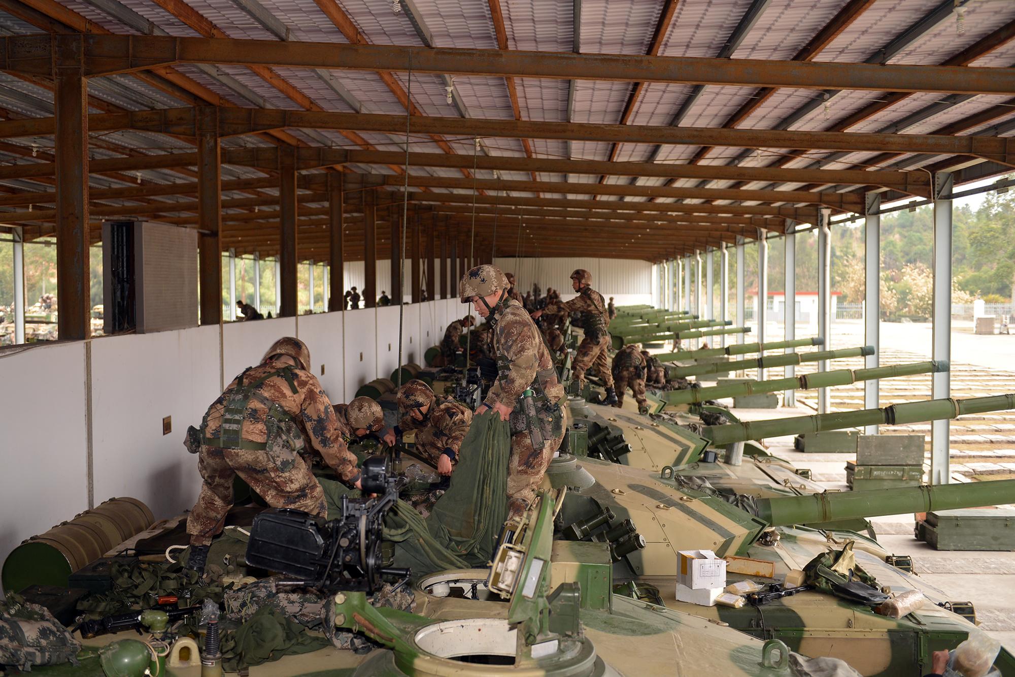 IMAGE 15: Maintenance on Type-96 MBTs of 73rd Group Army, Eastern Theater Command (chinamil.com.cn)