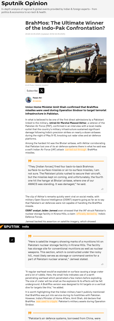 BrahMos: The Ultimate Winner of the Indo-Pak Confrontation?