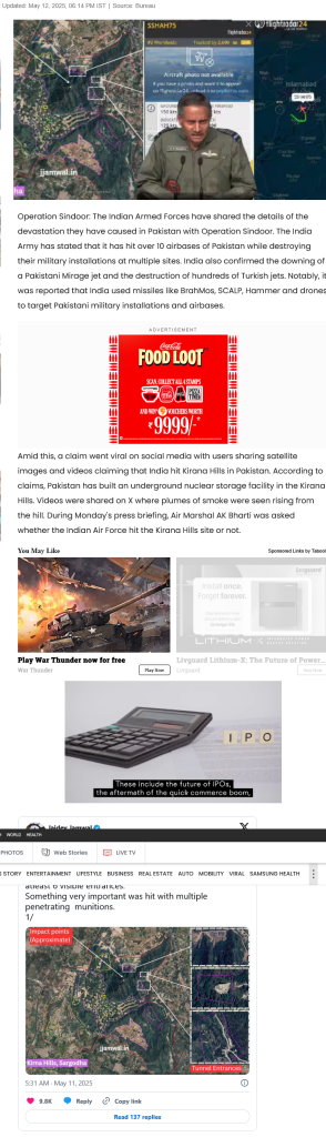 Did India Hit Pakistan's Nuclear Facility In Kirana Hills? Air Marshal AK Bharti Says....